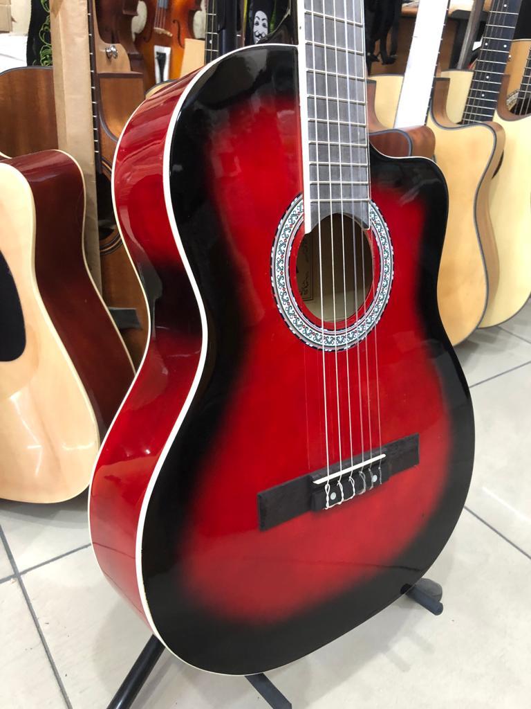 SARANDA KESİK KASA KIRMIZI KLASİK GİTAR