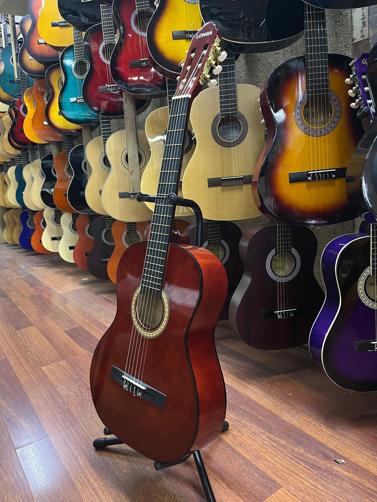 LONGA BORDO 4/4 TAM BOY KLASİK GİTAR KILIF PENA DAHİL