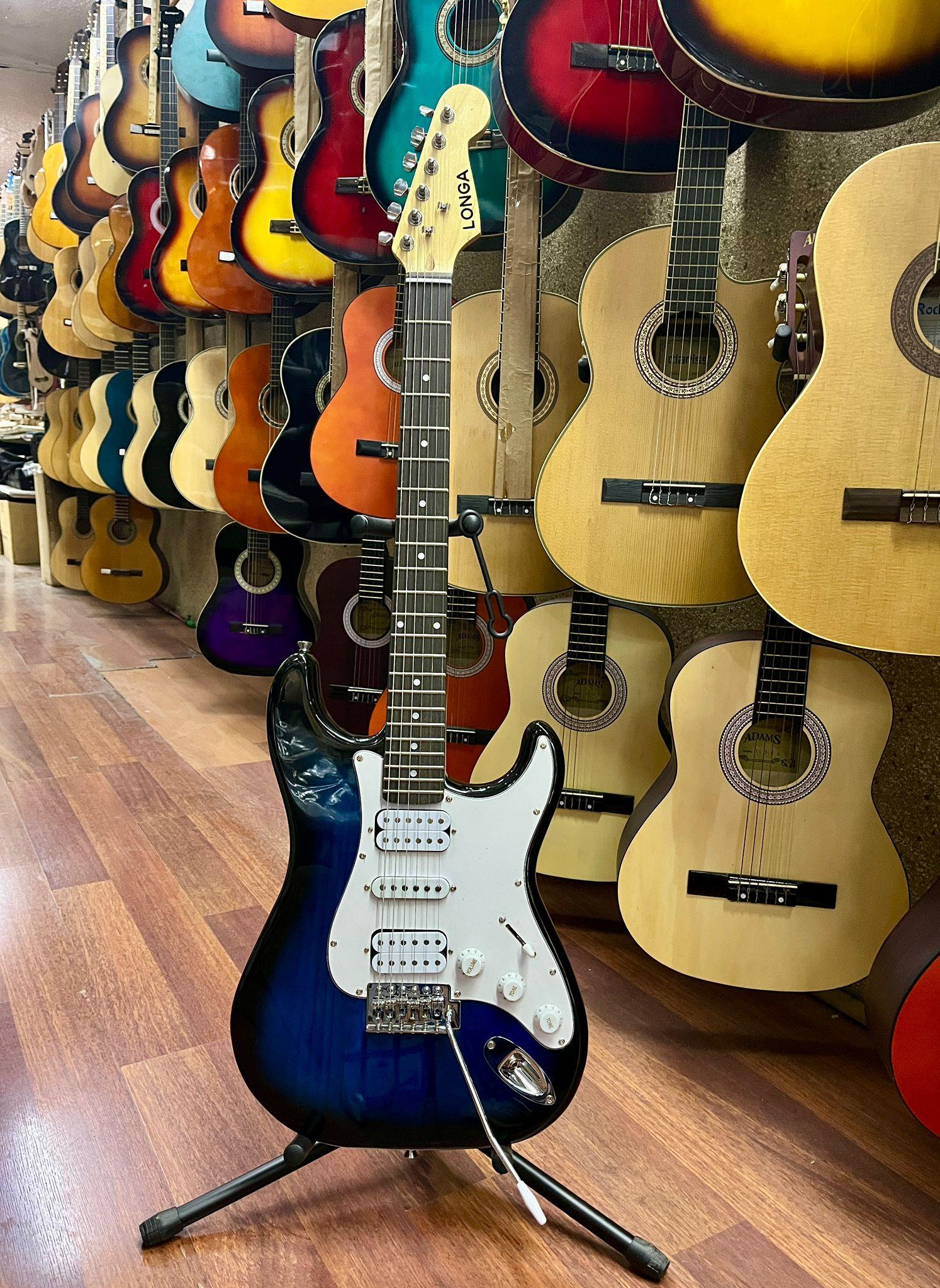 LONGA 2 HUMBUCKER 1 SINGLE BLUE BURST ELEKTRO GİTAR KOD0694