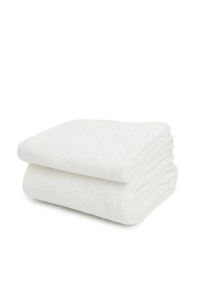 %100 Pamuk Banyo ve Baş Havlu Seti Krem