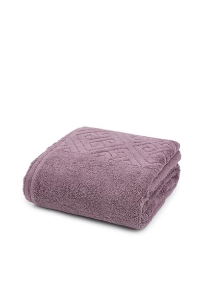 %100 Pamuk Banyo ve Baş Havlu Seti Mürdüm