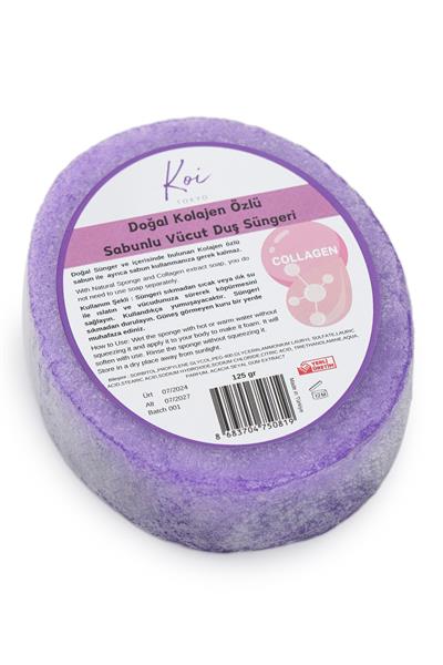 Kolajen Özlü Sabunlu Vücut Duş Süngeri