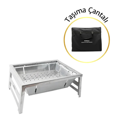 Çantalı Katlanır Portatif Mangal