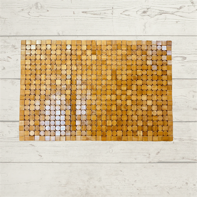 Doğal Bambu Zemin Matı Kaydırmaz Çok Kullanımlı