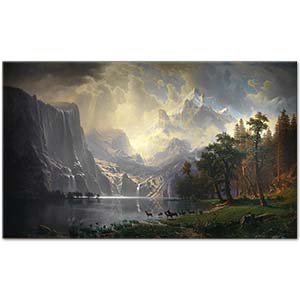 Albert Bierstadt Sierra Nevada Dağları Kanvas Tablo