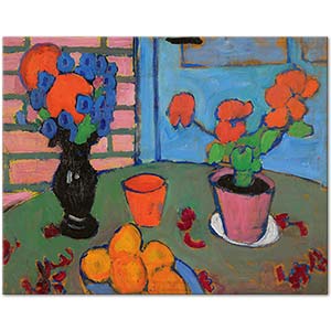 Alexej von Jawlensky Still Life With Flowers And Oranges Art Print