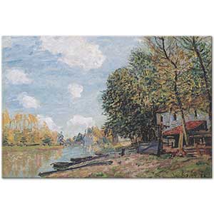 Alfred Sisley The Banks of the River Loing Art Print
