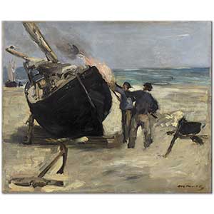 Edouard Manet Tarring the Boat Art Print