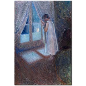 Edvard Munch The Girl by the Window Art Print