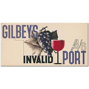 Edward McKnight Kauffer Gilbey's Invalid Port Art Print