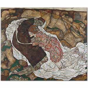 Egon Schiele Death and The Maiden Art Print