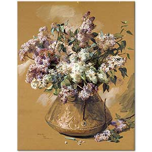Elizabeth Nourse Lilacs Art Print