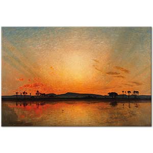 Ernst Koerner Afterglow In The Egyptian Evening Sky Art Print