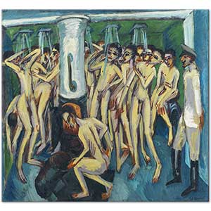 Ernst Ludwig Kirchner The Soldier Bath Art Print
