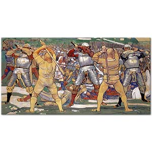 Ferdinand Hodler The Battle Of Näfels Art Print