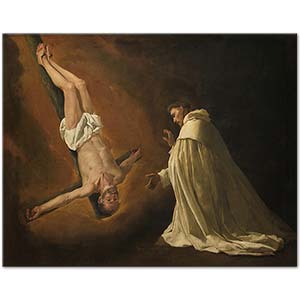 Francisco de Zurbaran The Apparition of Saint Peter to Saint Peter Nolasco Art Print