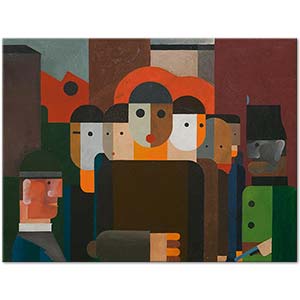 Franz Wilhelm Seiwert Demonstration Art Print