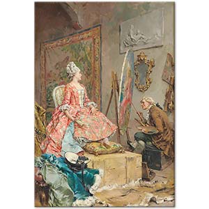 Frederik Hendrik Kaemmerer Sitting For Her Portrait Art Print
