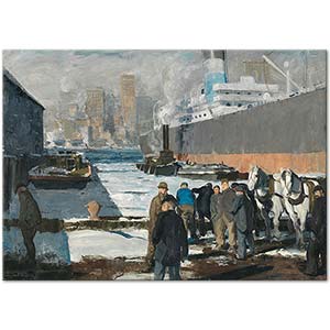 George Wesley Bellows Men of the Docks Art Print
