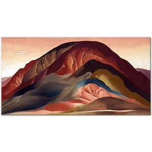 Georgia O'Keeffe Rust Red Hills Art Print
