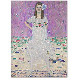 Gustav Klimt Portrait Of Eugenia Primavesi Art Print