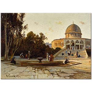 Hermann David Salomon Corrodi The Dome Of The Rock Jerusalem Art Print
