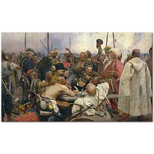 Ilya Repin The Zaporozhye Cossacks Replying to the Sultan Mehmet IV Art Print
