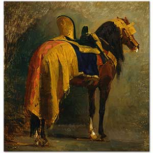 Isidore Pils Horse Caparisoned Art Print