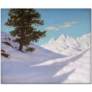 Ivan Fedorovich Choultse Ağaçlı Kış Manzarası Kanvas Tablo