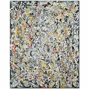 Jackson Pollock White Light Art Print
