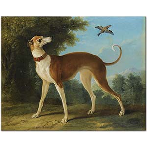 Jean-Baptiste Oudry Greyhound In A Landscape Art Print