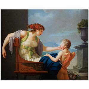 Jean-Baptiste Regnault Venus And Cupid Art Print