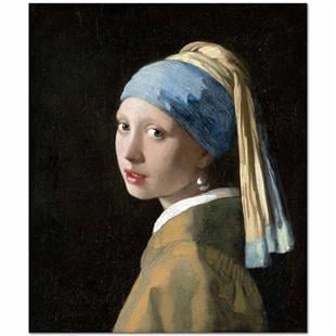 Johannes Vermeer İnci Küpeli Kız Kanvas Tablo