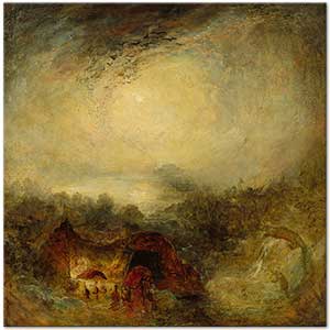 Joseph Mallord William Turner The Evening of the Deluge Art Print