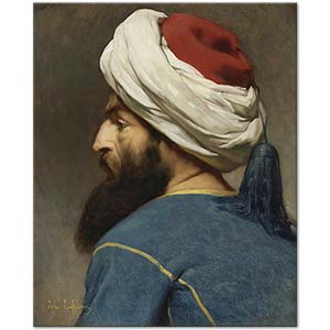 Jules Joseph Lefebvre Portrait Of An Ottoman Art Print