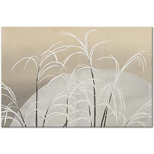 Kamisaka Sekka Pampas Grass in Moonlight Art Print