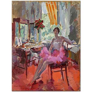 Konstantin Korovin Portrait Of The Ballerina Vera Trefilova Art Print