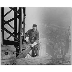 Lewis Hine Empire State Building Under Construction Art Print