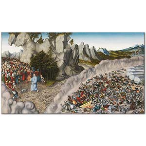Lucas Cranach Firavun'un Boğuluşu Kanvas Tablo