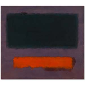 Mark Rothko No 8 Grey, Orange on Maroon Art Print