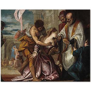 Paolo Veronese The Martyrdom and Last Communion of Saint Lucy Art Print