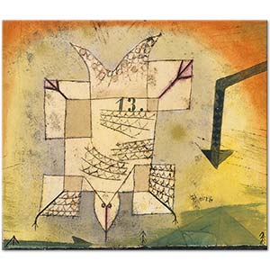 Paul Klee Falling Bird Art Print