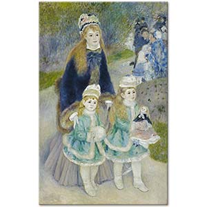 Pierre Auguste Renoir Mother and Children Art Print