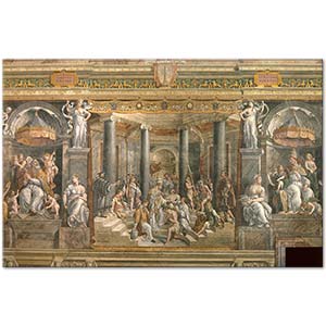 Raphael The Baptism of Constantine Art Print