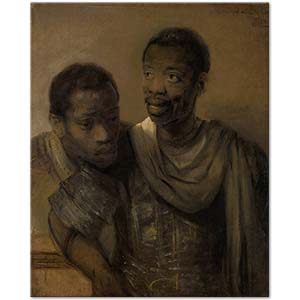 Rembrandt van Rijn Two African Men Art Print