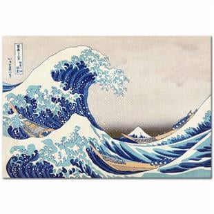 Katsushika Hokusai Büyük Dalga Kanvas Tablo