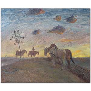 Theodor Philipsen Evening Landscape Art Print