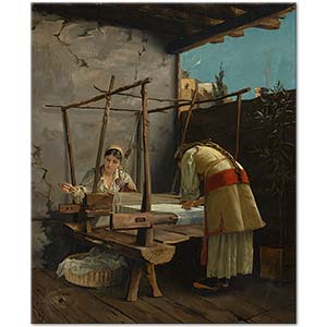 Theodore Ralli The Weavers, Arachova Art Print