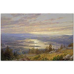 William Trost Richards Lake Squam from Red Hill Art Print