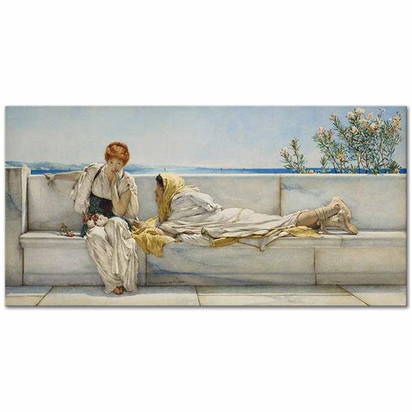 A Solicitation by Sir Lawrence Alma-Tadema as Art Print | CANVASTAR ®